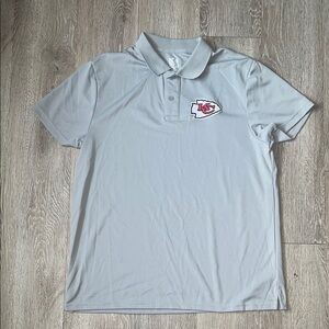 NFL Kansas City chiefs gray men’s polo shirt size XL Super Bowl
